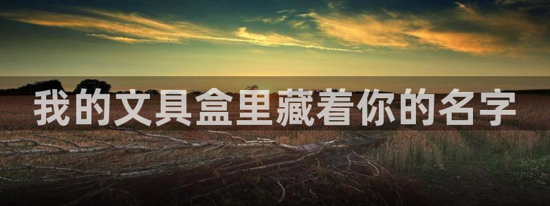 qq娱乐 卧龙主管60447：我的文具盒