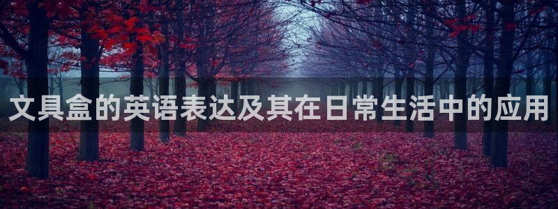 卧龙湾娱乐区：文具盒的英语表达及其在日常