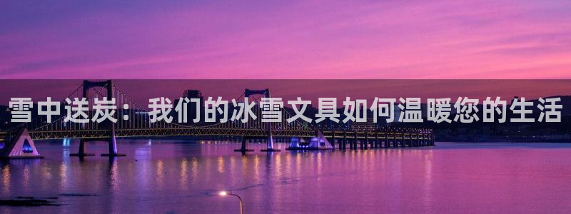 卧龙娱乐怎样注册公司：雪中送炭：我们的冰