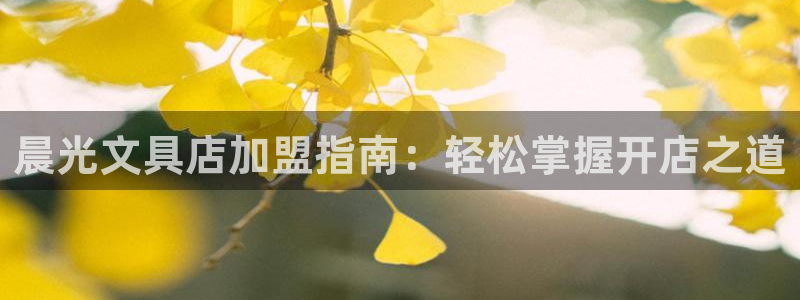 卧龙娱乐彩票官网直播：晨光文具店加盟指南